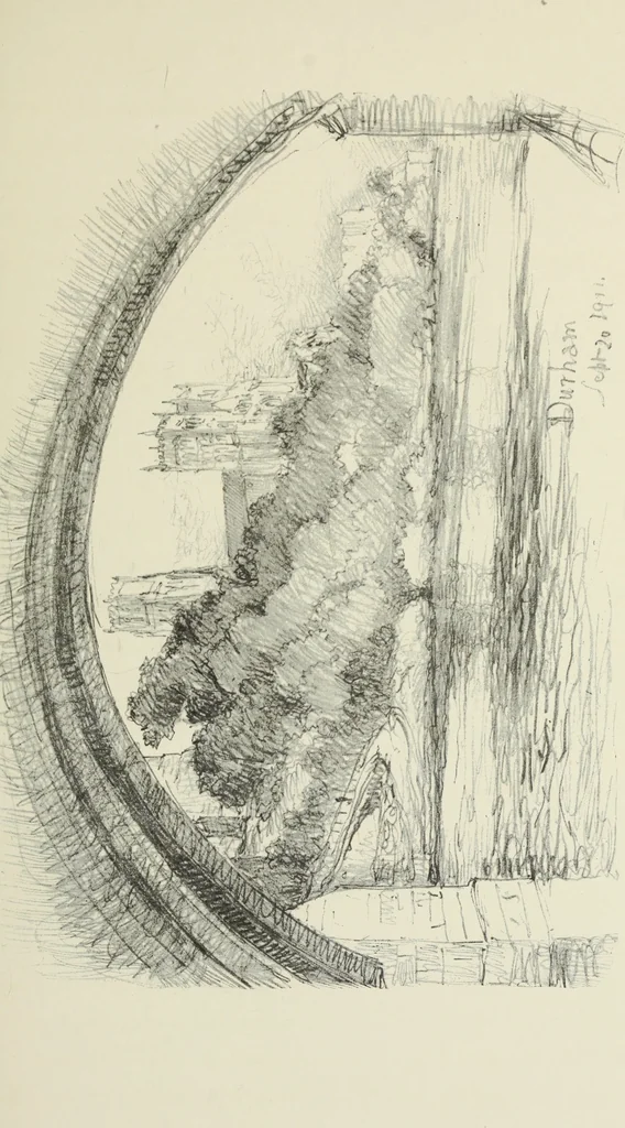An illustration from An architect's sketch book, 1912, leaf 106