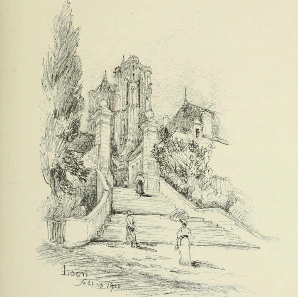 An illustration from An architect's sketch book, 1912, leaf 118