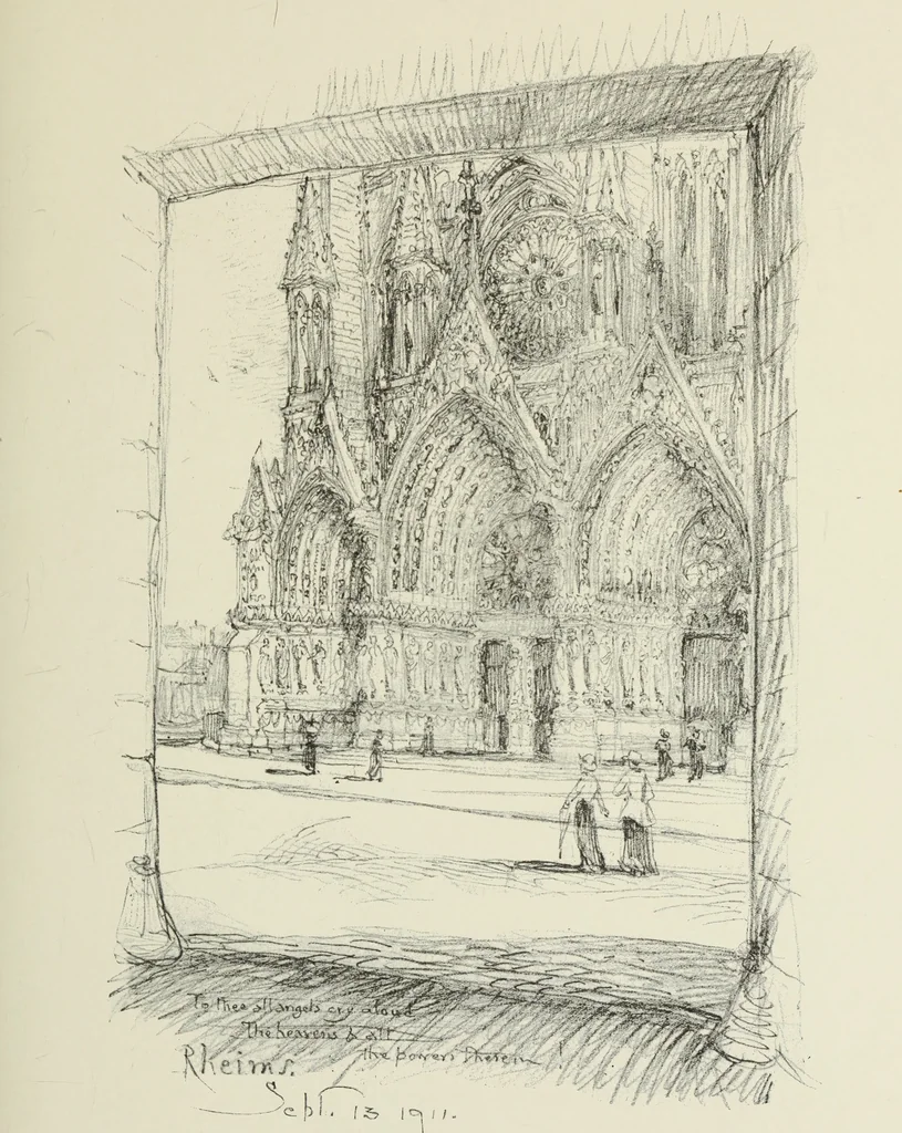 An illustration from An architect's sketch book, 1912, leaf 126