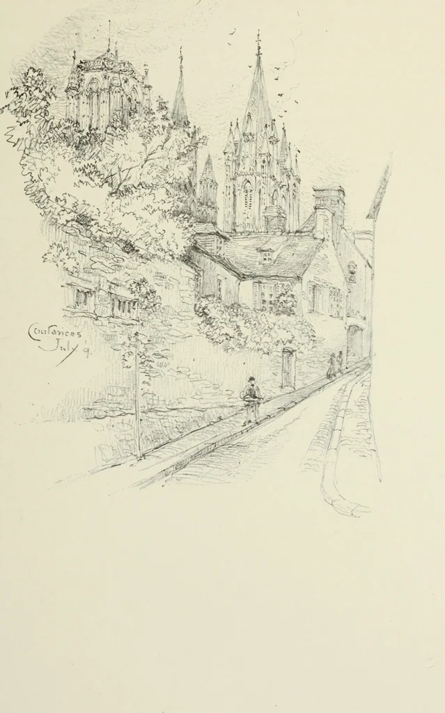 An illustration from An architect's sketch book, 1912, leaf 130