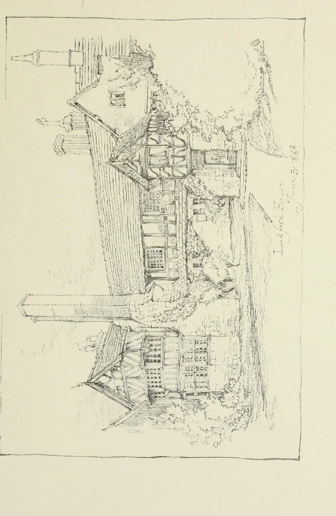 An illustration from An architect's sketch book, 1912, leaf 180