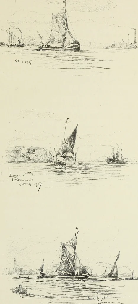 An illustration from An architect's sketch book, 1912, leaf 200