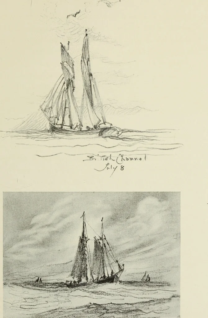 An illustration from An architect's sketch book, 1912, leaf 204