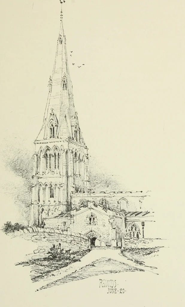 An illustration from An architect's sketch book, 1912, leaf 72