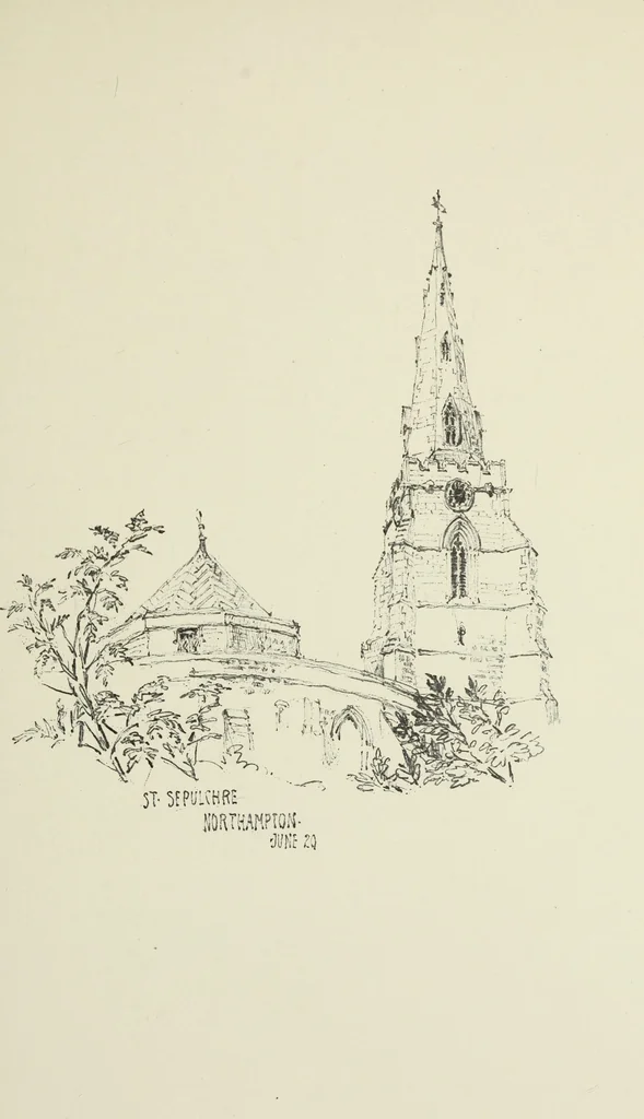 An illustration from An architect's sketch book, 1912, leaf 74