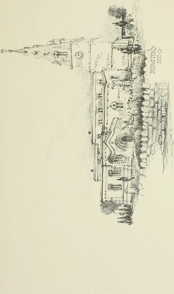 An illustration from An architect's sketch book, 1912, leaf 78