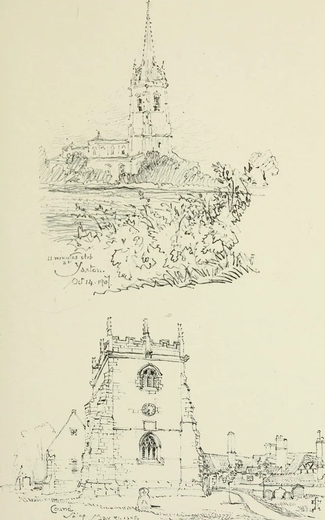 An illustration from An architect's sketch book, 1912, leaf 86