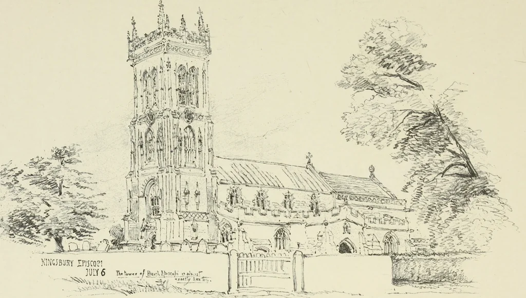 An illustration from An architect's sketch book, 1912, leaf 90