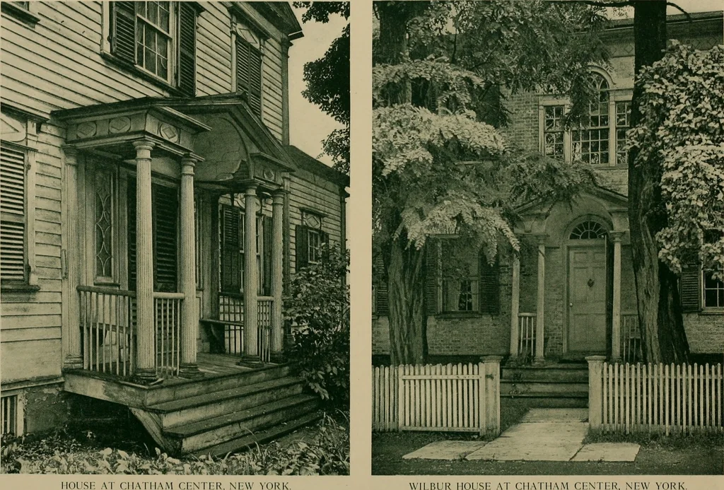 An illustration from An architectural monograph devoted to a comparative study of a group of early American doorways, Part Two: Porches, 1921, leaf 11