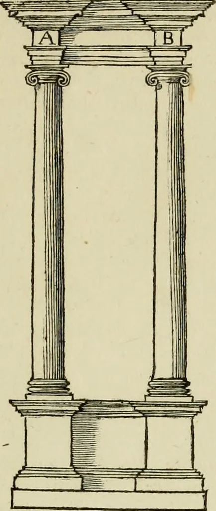 An illustration from Architectura, 1825, leaf 368