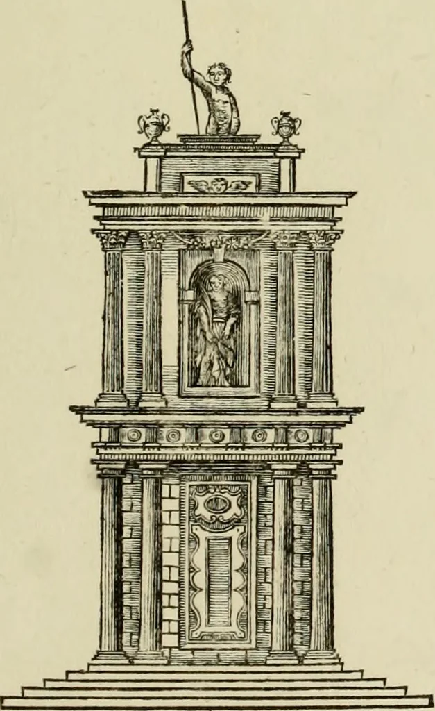 An illustration from Architectura, 1825, leaf 372