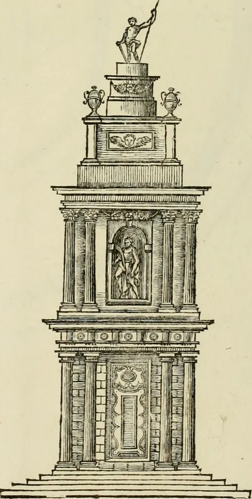 An illustration from Architectura, 1825, leaf 372