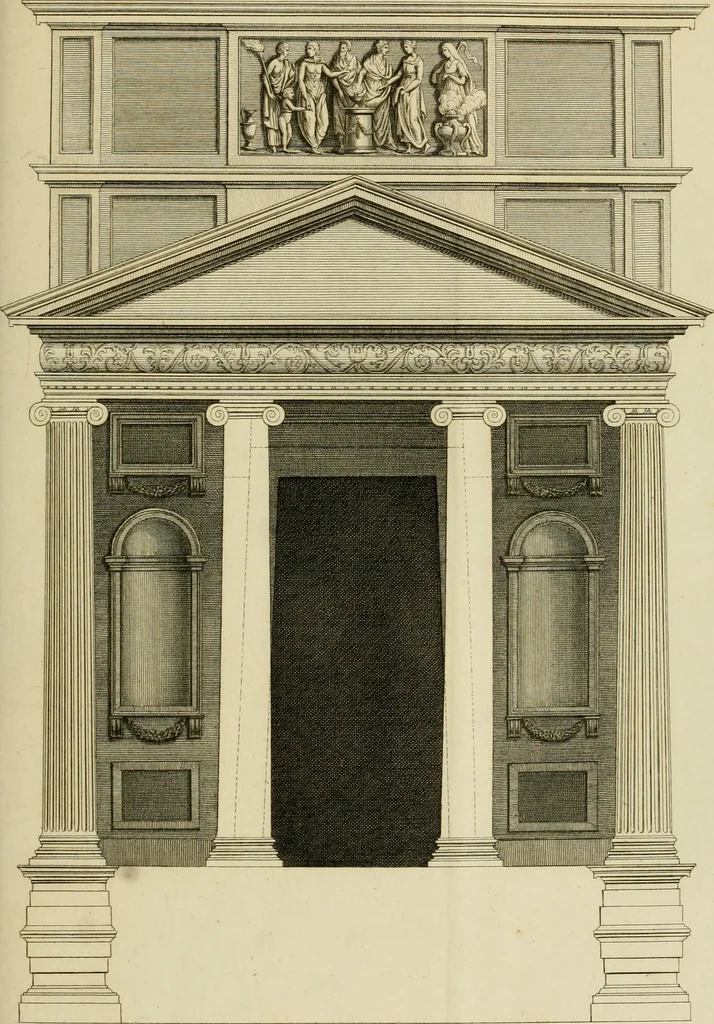 An illustration from Architectura, 1825, leaf 380