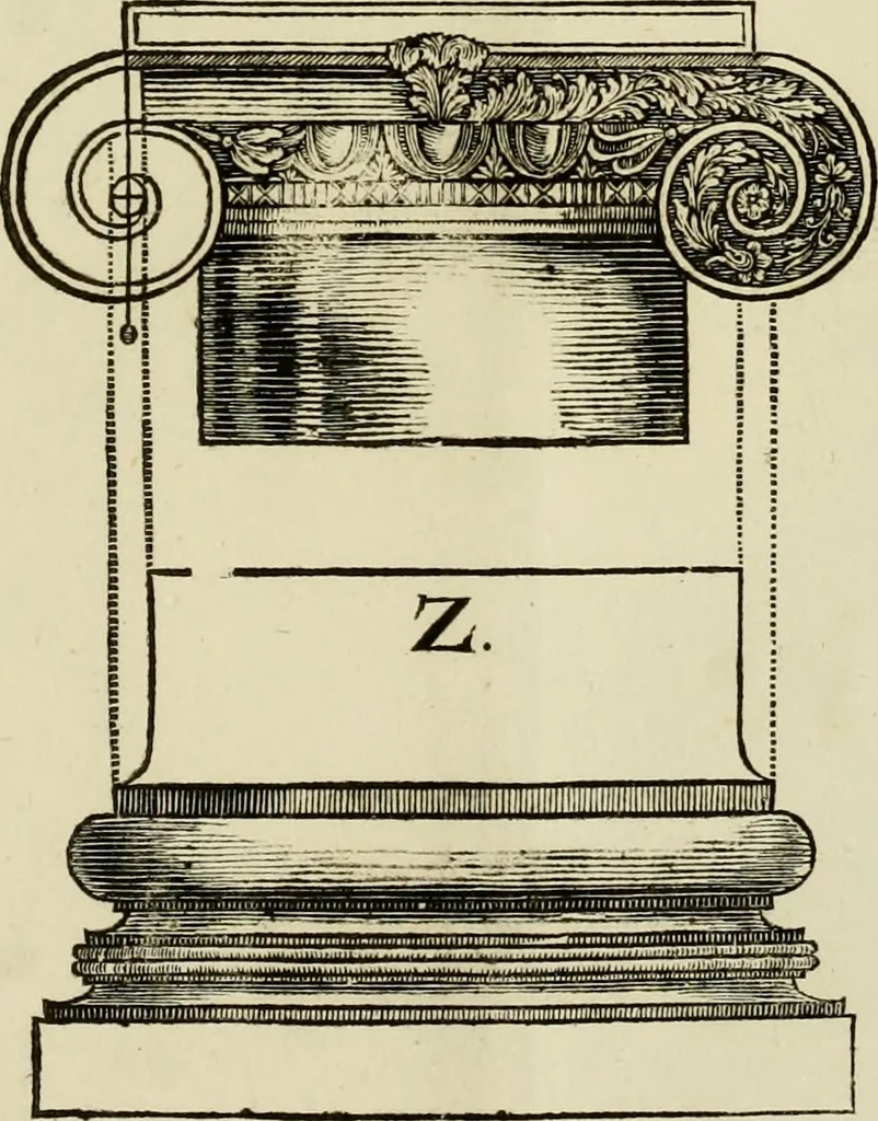 An illustration from Architectura, 1825, leaf 392
