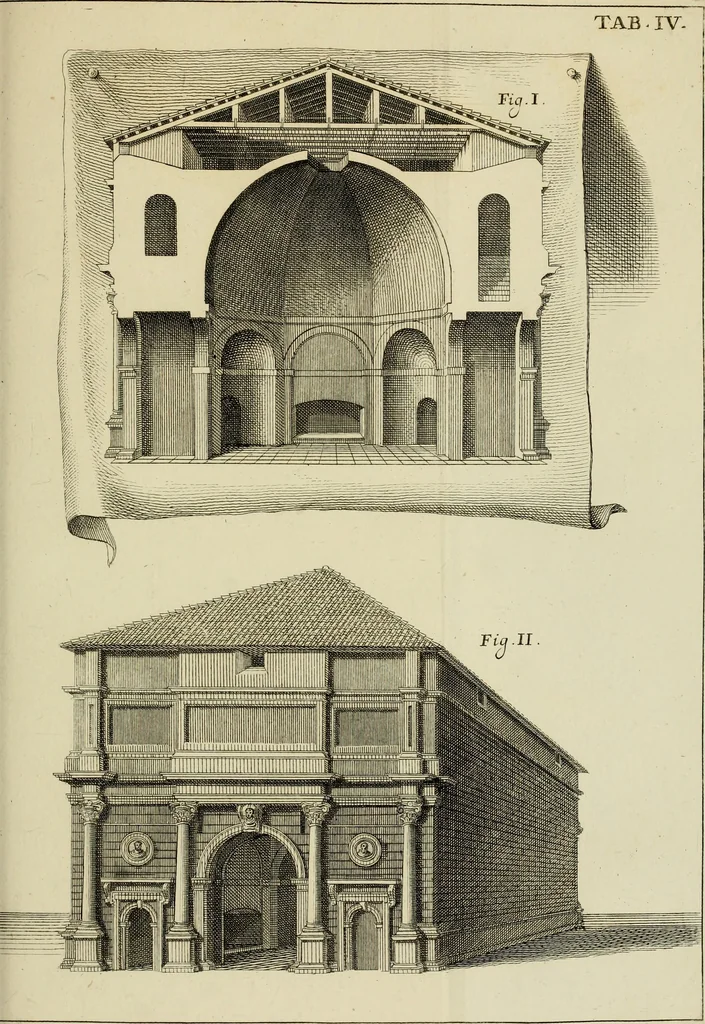 An illustration from Architectura, 1825, leaf 350