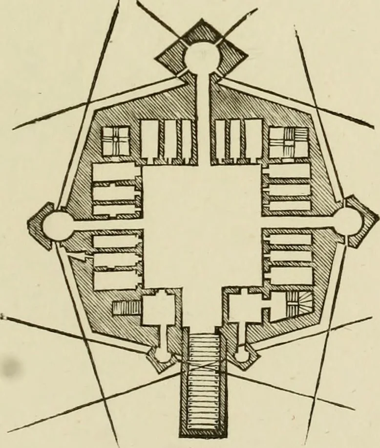 An illustration from Architectura, 1825, leaf 364