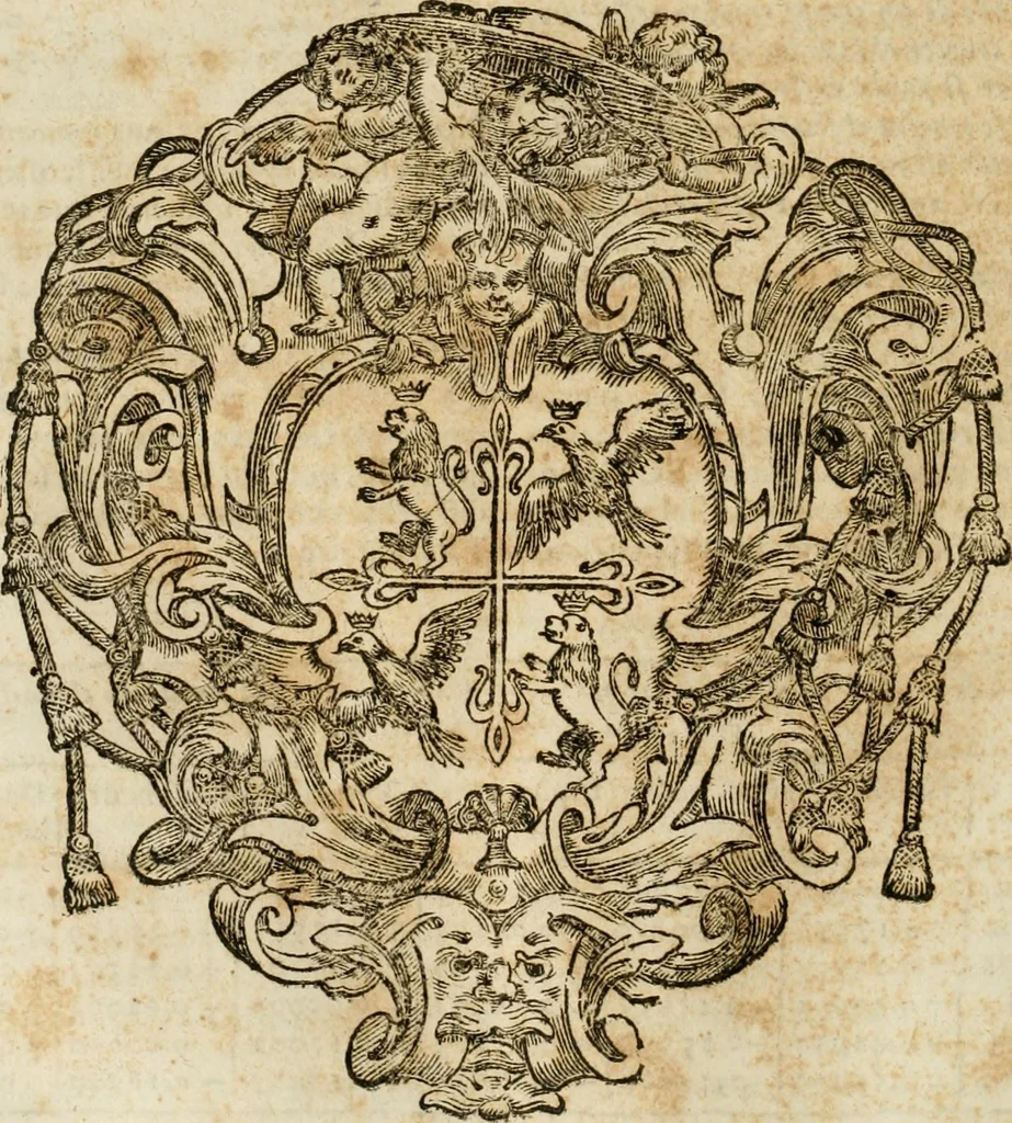 An illustration from Architectura civil recta y obliqua : considerada y dibuxada en el Templo de Ierusalen ... promovida a suma perfeccion en el templo y palacio de S. Lorenço cerca del Escurial ..., 1678, leaf 299