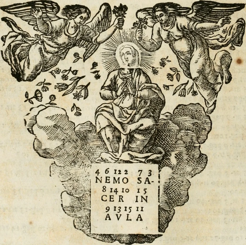 An illustration from Architectura civil recta y obliqua : considerada y dibuxada en el Templo de Ierusalen ... promovida a suma perfeccion en el templo y palacio de S. Lorenço cerca del Escurial ..., 1678, leaf 607