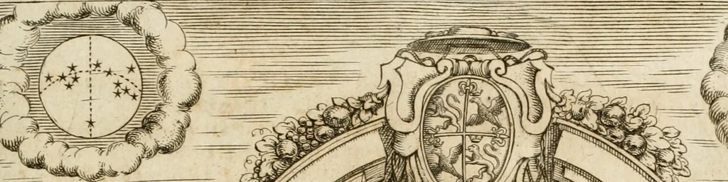 An illustration from Architectura civil recta y obliqua : considerada y dibuxada en el Templo de Ierusalen ... promovida a suma perfeccion en el templo y palacio de S. Lorenço cerca del Escurial ..., 1678, leaf 608