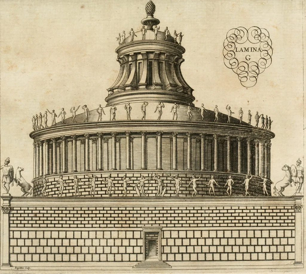 An illustration from Architectura civil recta y obliqua : considerada y dibuxada en el Templo de Ierusalen ... promovida a suma perfeccion en el templo y palacio de S. Lorenço cerca del Escurial ..., 1678, leaf 622