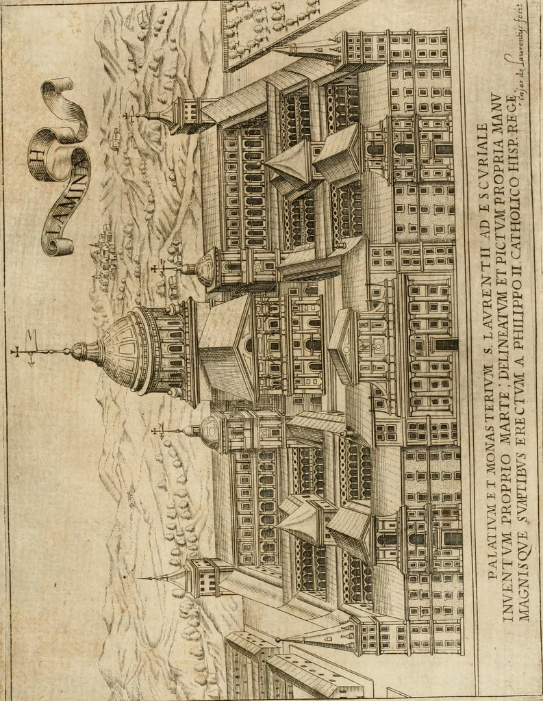 An illustration from Architectura civil recta y obliqua : considerada y dibuxada en el Templo de Ierusalen ... promovida a suma perfeccion en el templo y palacio de S. Lorenço cerca del Escurial ..., 1678, leaf 624