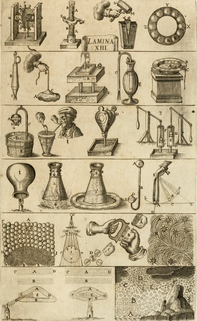 An illustration from Architectura civil recta y obliqua : considerada y dibuxada en el Templo de Ierusalen ... promovida a suma perfeccion en el templo y palacio de S. Lorenço cerca del Escurial ..., 1678, leaf 654