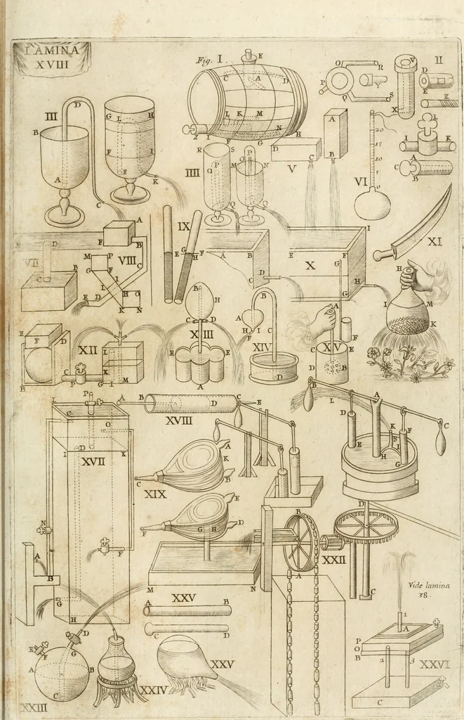 An illustration from Architectura civil recta y obliqua : considerada y dibuxada en el Templo de Ierusalen ... promovida a suma perfeccion en el templo y palacio de S. Lorenço cerca del Escurial ..., 1678, leaf 664