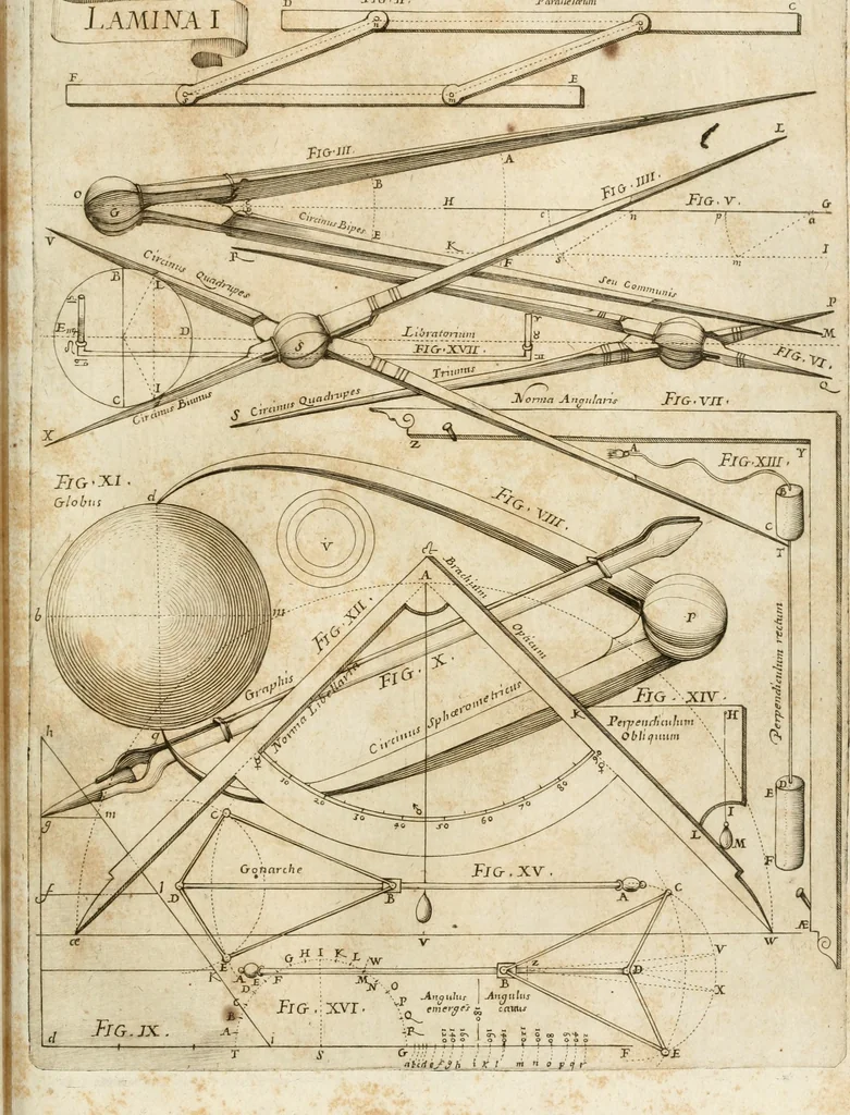 An illustration from Architectura civil recta y obliqua : considerada y dibuxada en el Templo de Ierusalen ... promovida a suma perfeccion en el templo y palacio de S. Lorenço cerca del Escurial ..., 1678, leaf 728