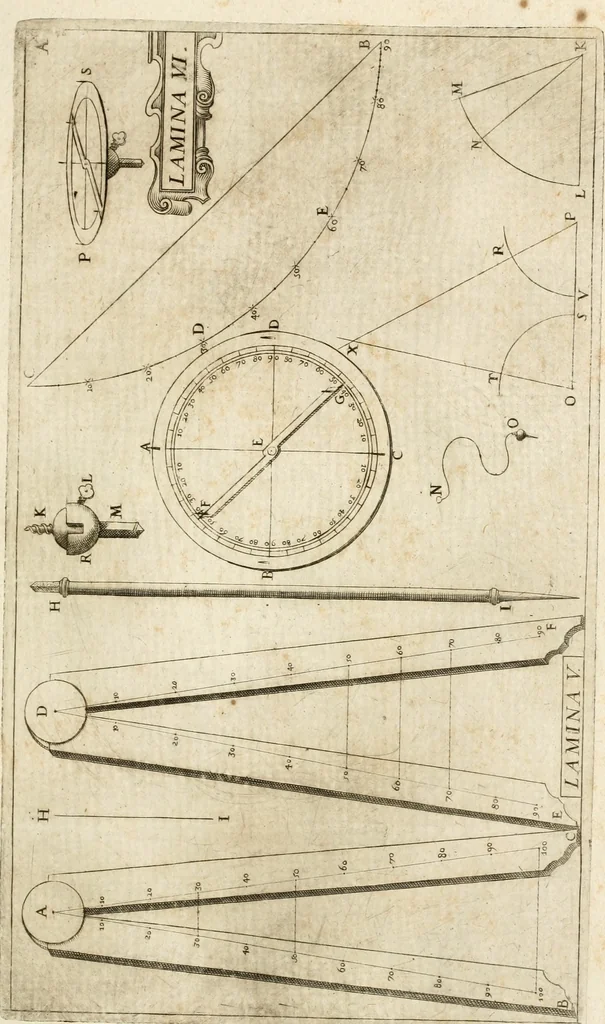 An illustration from Architectura civil recta y obliqua : considerada y dibuxada en el Templo de Ierusalen ... promovida a suma perfeccion en el templo y palacio de S. Lorenço cerca del Escurial ..., 1678, leaf 732