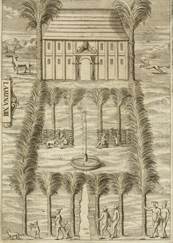 An illustration from Architectura civil recta y obliqua : considerada y dibuxada en el Templo de Ierusalen ... promovida a suma perfeccion en el templo y palacio de S. Lorenço cerca del Escurial ..., 1678, leaf 740