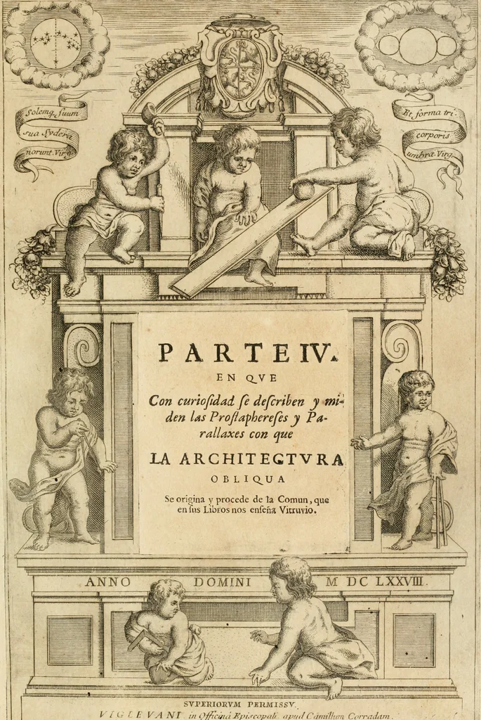 An illustration from Architectura civil recta y obliqua : considerada y dibuxada en el Templo de Ierusalen ... promovida a suma perfeccion en el templo y palacio de S. Lorenço cerca del Escurial ..., 1678, leaf 846