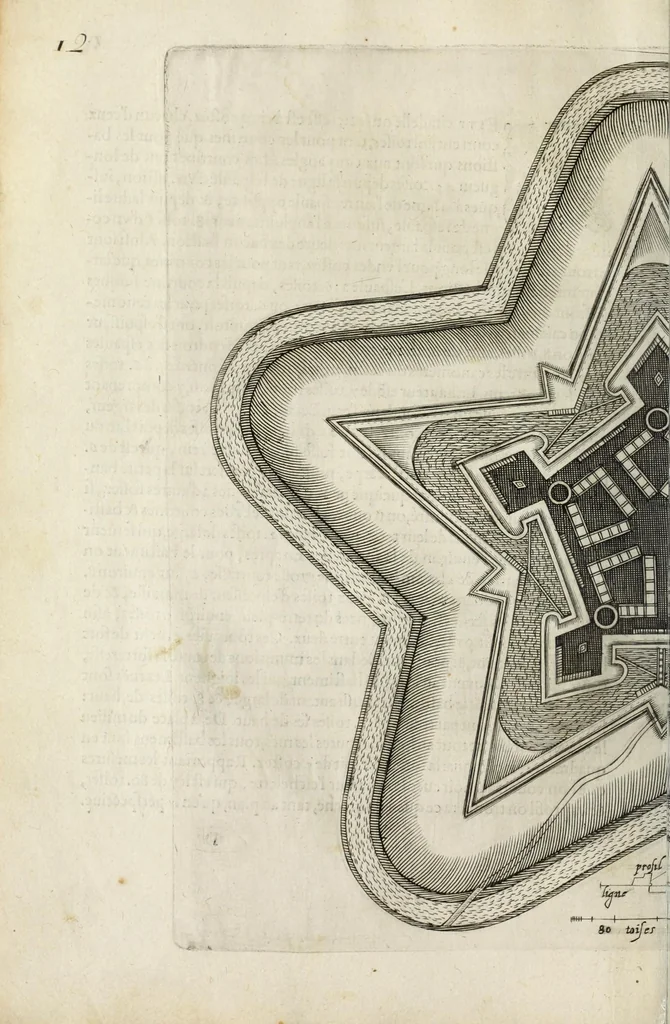 An illustration from Architectura et perspectiua des fortifications & artifices, 1602, leaf 18