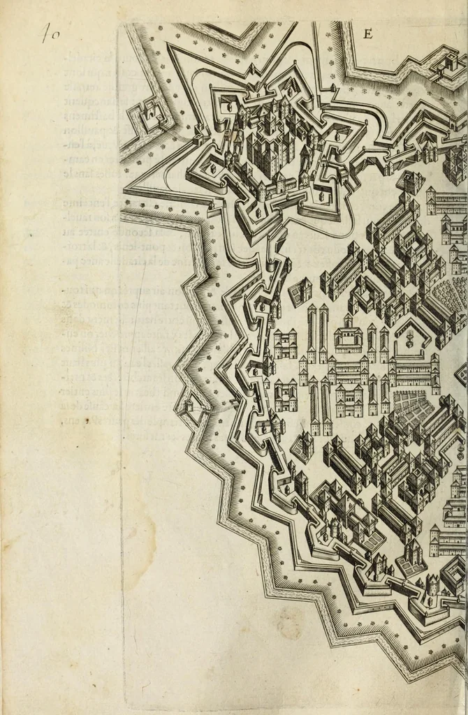 An illustration from Architectura et perspectiua des fortifications & artifices, 1602, leaf 46