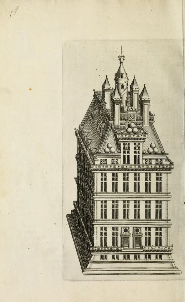An illustration from Architectura et perspectiua des fortifications & artifices, 1602, leaf 80