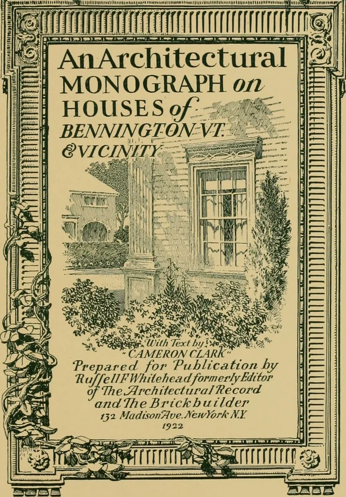 An illustration from An architectural monograph on houses of Bennington, Vt. & vicinity,, 1922, leaf 2