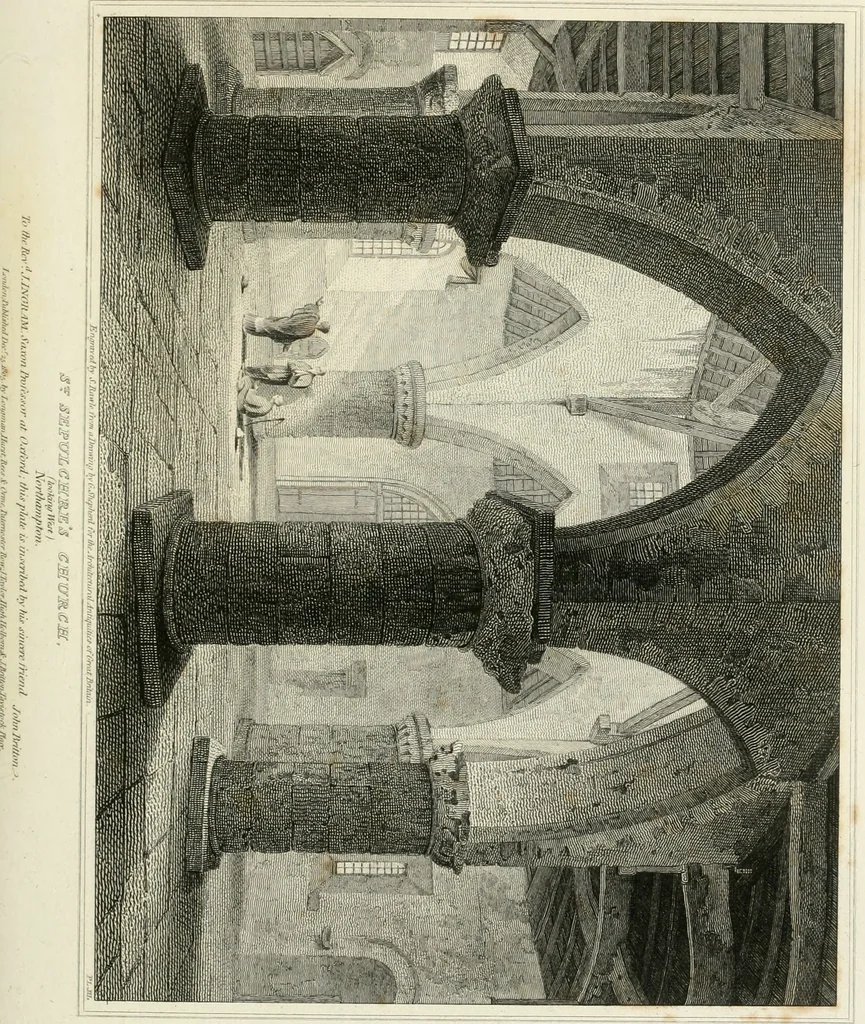 An illustration from The architectural antiquities of Great Britain : represented and illustrated in a series of views, elevations, plans, sections, and details, of various ancient English edifices : with historical and descriptive accounts of each, 1807, leaf 110