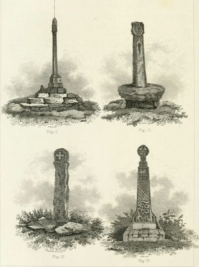 An illustration from The architectural antiquities of Great Britain : represented and illustrated in a series of views, elevations, plans, sections, and details, of various ancient English edifices : with historical and descriptive accounts of each, 1807, leaf 137