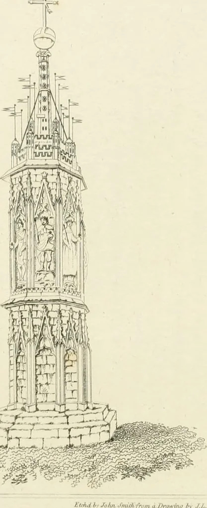 An illustration from The architectural antiquities of Great Britain : represented and illustrated in a series of views, elevations, plans, sections, and details, of various ancient English edifices : with historical and descriptive accounts of each, 1807, leaf 162