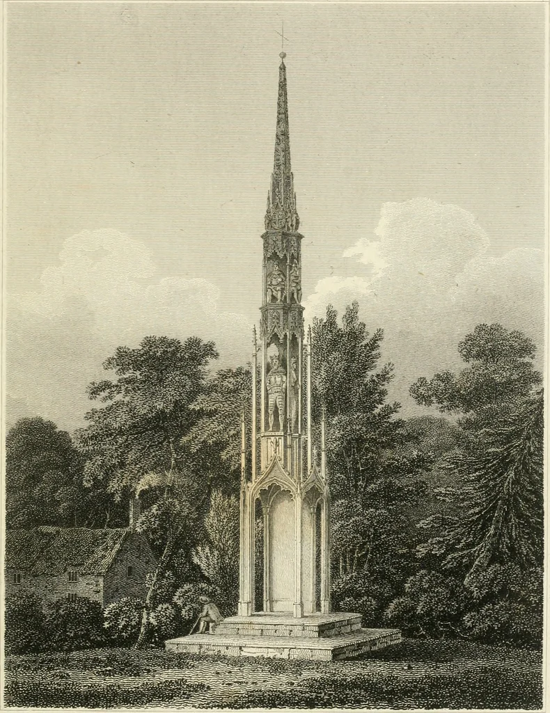 An illustration from The architectural antiquities of Great Britain : represented and illustrated in a series of views, elevations, plans, sections, and details, of various ancient English edifices : with historical and descriptive accounts of each, 1807, leaf 174