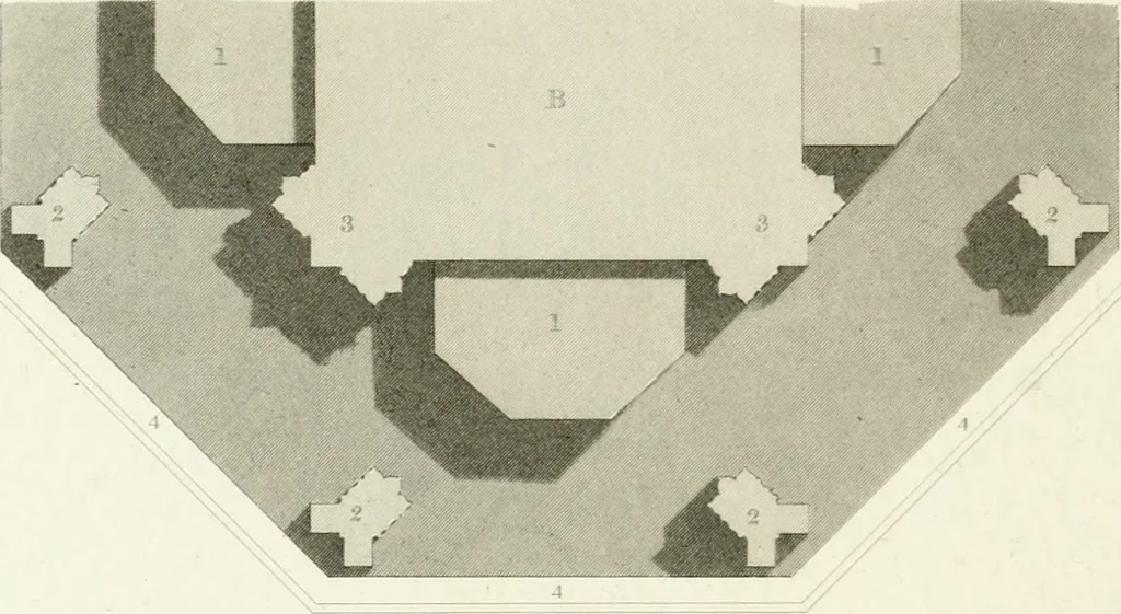 An illustration from The architectural antiquities of Great Britain : represented and illustrated in a series of views, elevations, plans, sections, and details, of various ancient English edifices : with historical and descriptive accounts of each, 1807, leaf 197