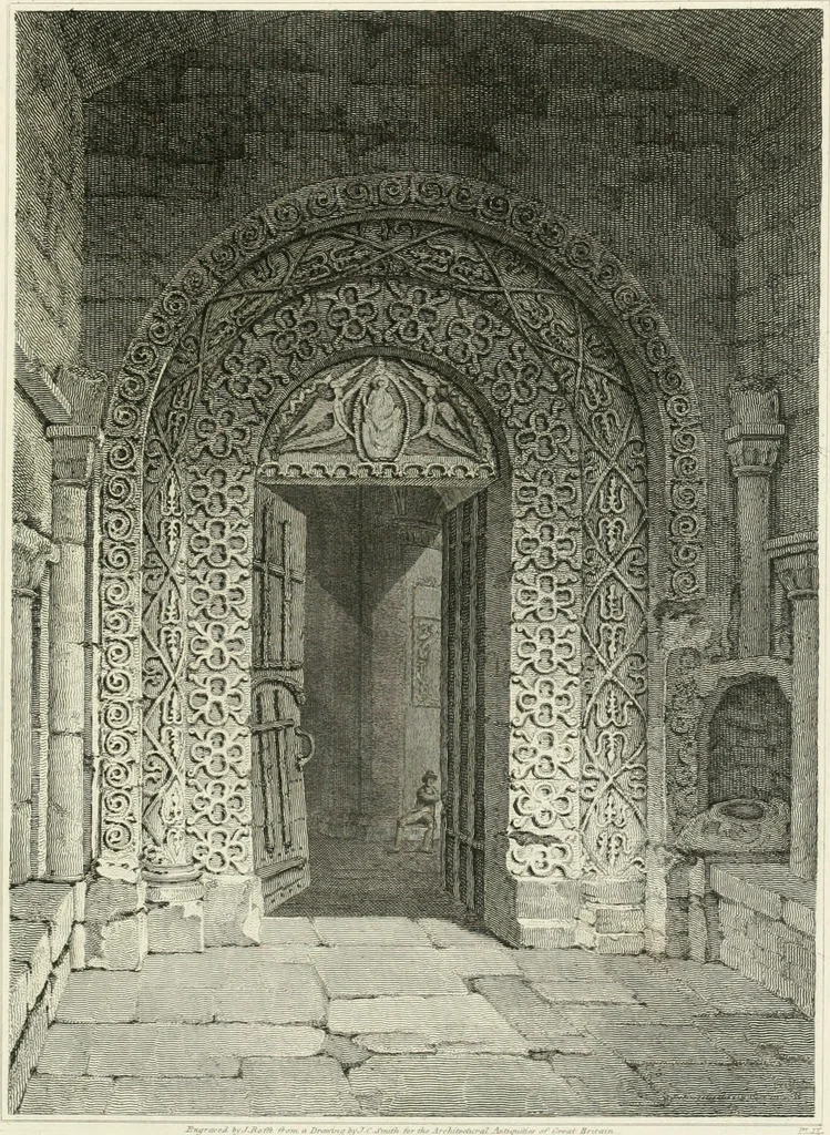 An illustration from The architectural antiquities of Great Britain : represented and illustrated in a series of views, elevations, plans, sections, and details, of various ancient English edifices : with historical and descriptive accounts of each, 1807, leaf 236