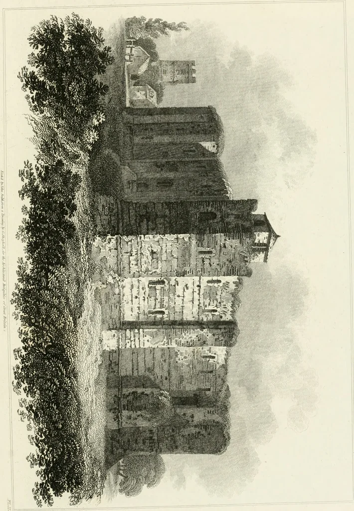 An illustration from The architectural antiquities of Great Britain : represented and illustrated in a series of views, elevations, plans, sections, and details, of various ancient English edifices : with historical and descriptive accounts of each, 1807, leaf 248