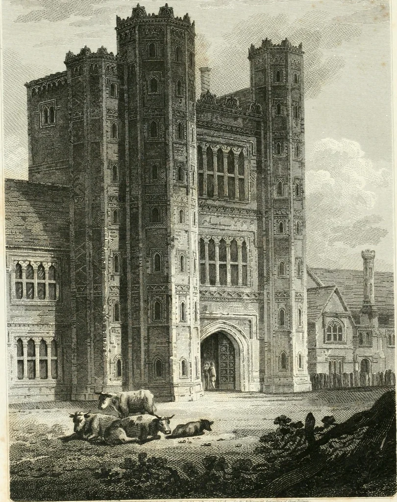 An illustration from The architectural antiquities of Great Britain : represented and illustrated in a series of views, elevations, plans, sections, and details, of various ancient English edifices : with historical and descriptive accounts of each, 1807, leaf 49