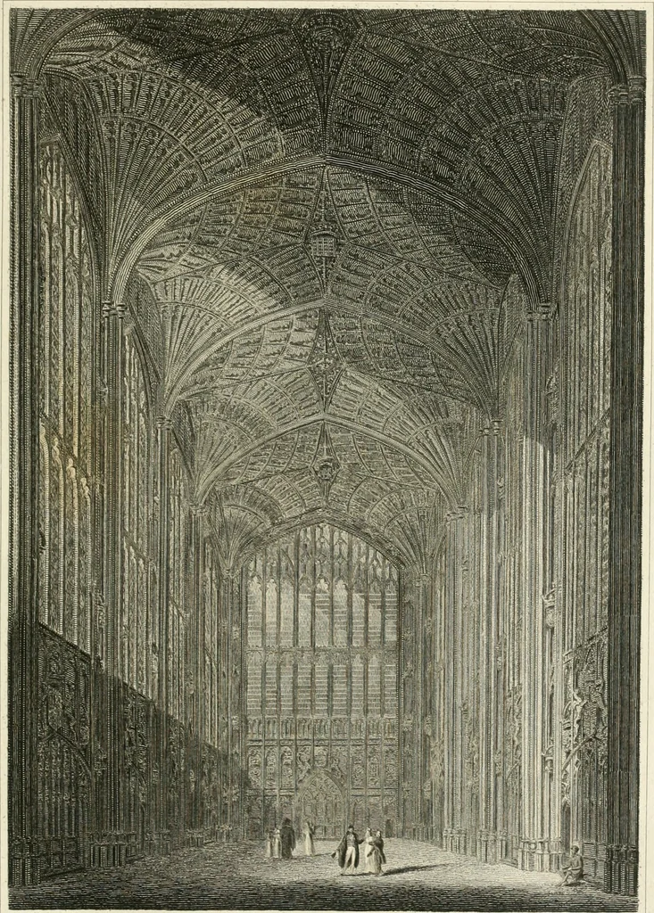 An illustration from The architectural antiquities of Great Britain : represented and illustrated in a series of views, elevations, plans, sections, and details, of various ancient English edifices : with historical and descriptive accounts of each, 1807, leaf 78