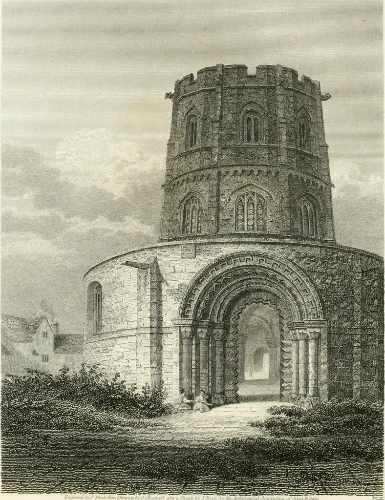 An illustration from The architectural antiquities of Great Britain : represented and illustrated in a series of views, elevations, plans, sections, and details, of various ancient English edifices : with historical and descriptive accounts of each, 1807, leaf 99