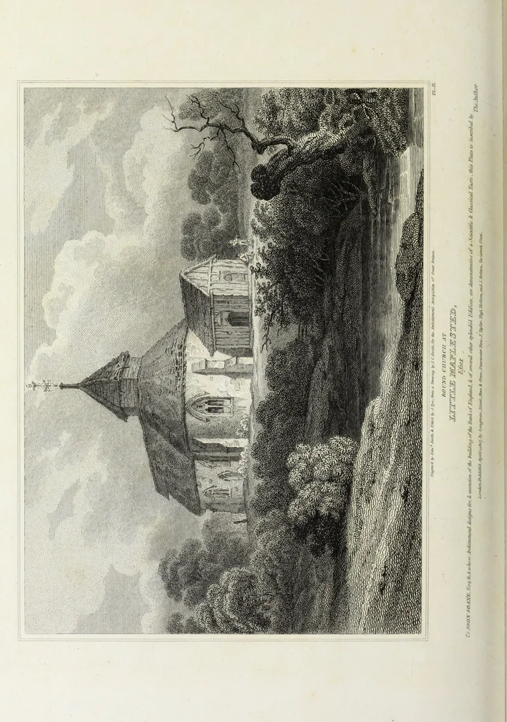 An illustration from The architectural antiquities of Great Britain, represented and illustrated in a series of views, elevations, plans, sections, and details, of various ancient English edifices : with historical and descriptive accounts of each, 1807, leaf 227
