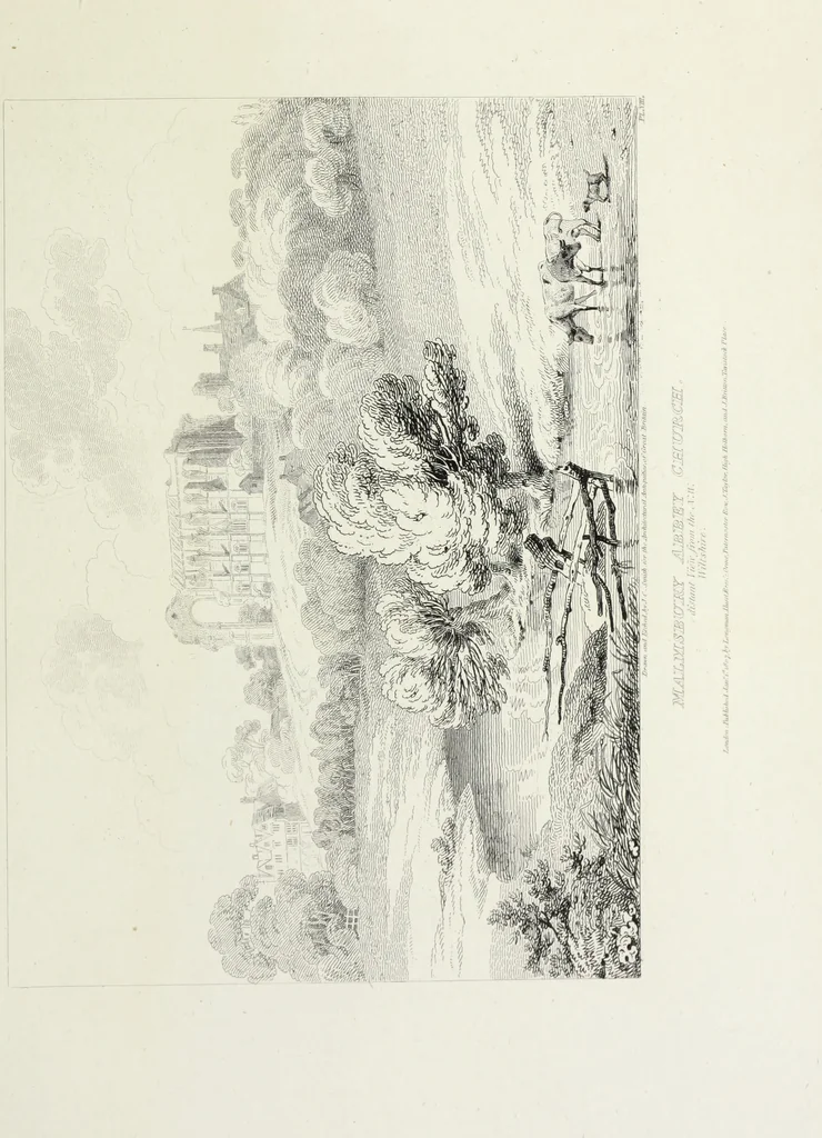 An illustration from The architectural antiquities of Great Britain, represented and illustrated in a series of views, elevations, plans, sections, and details, of various ancient English edifices : with historical and descriptive accounts of each, 1807, leaf 288