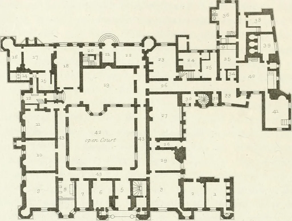 An illustration from The architectural antiquities of Great Britain : represented and illustrated in a series of views, elevations, plans, sections, and details, of various ancient English edifices : with historical and descriptive accounts of each, 1807, leaf 167