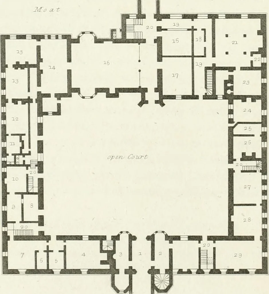 An illustration from The architectural antiquities of Great Britain : represented and illustrated in a series of views, elevations, plans, sections, and details, of various ancient English edifices : with historical and descriptive accounts of each, 1807, leaf 167