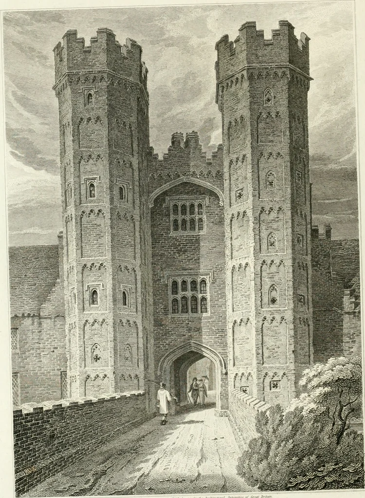 An illustration from The architectural antiquities of Great Britain : represented and illustrated in a series of views, elevations, plans, sections, and details, of various ancient English edifices : with historical and descriptive accounts of each, 1807, leaf 169